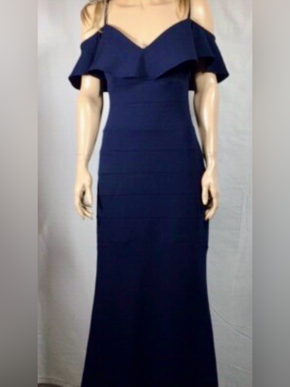 Off Shoulder Ruffle Bodycon Dress - Picture 2 of 10